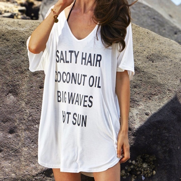 Big Waves and Sun Lightweight Beach Swim Coverup - Picture 5 of 6